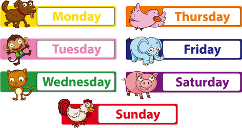 Days Of The Week Stickers Images – Browse 19,776 Stock Photos, Vectors, and  Video