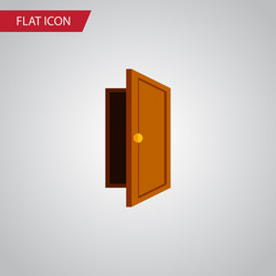 Isolated exit flat icon entry element can vector