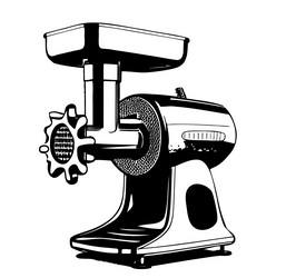 meat grinder sketch hand drawn in doodle style vector