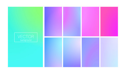 modern gradient set abstract background vector image