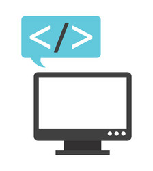 programming language vector image