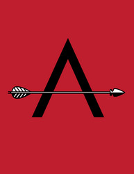 Elegant A Monogram with Arrow vector image