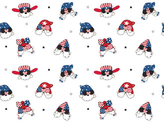 gnome pattern repeat seamless background paper vector image