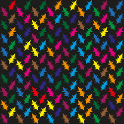 spike pattern icons colorful symbols angular line vector image