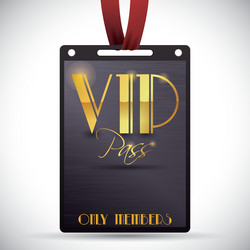 Golden vip card Royalty Free Vector Image - VectorStock