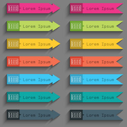 dj console mix handles and buttons level icons set vector image