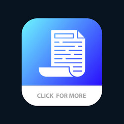 file design document mobile app button android vector image