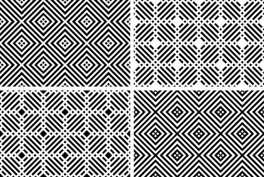 Geometric Check Patterns vector image