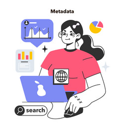 metadata additional descriptive information about vector image