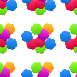 seamless pattern on fabric as background vector image
