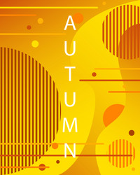 Unique autumn geometric background with gradient vector