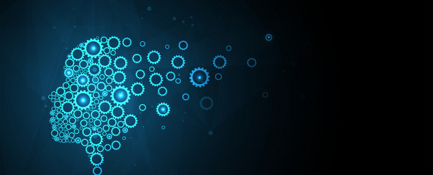 conceptual technology of artificial intelligence vector image