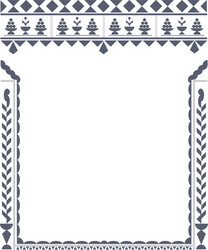 Set of decorative border frames vector