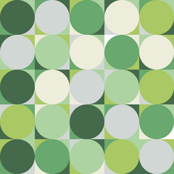 abstract green pattern of circles vector image