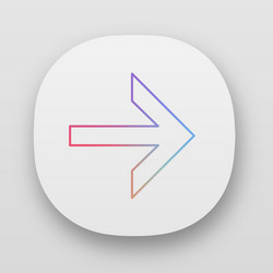 forward arrow app icon next navigation vector image