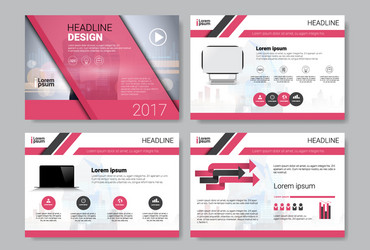 laptop computer data set infographic copy space vector image