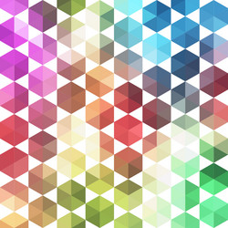 retro pattern of geometric shapes colorful mosaic vector image