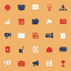 data and information classic color icons vector image