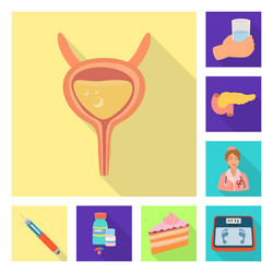 Design symptom and disease symbol set vector