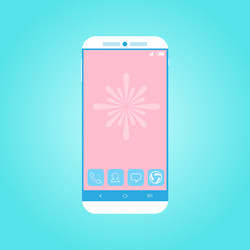 Flat smartphone 2 vector