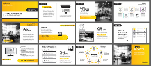 presentation and slide layout background design vector image