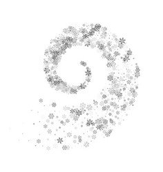 snowflakes twisted in vortex vector image
