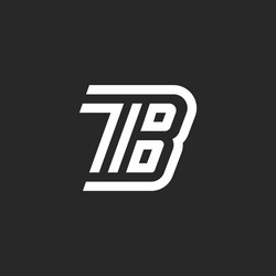 TB Monogram Initials vector image