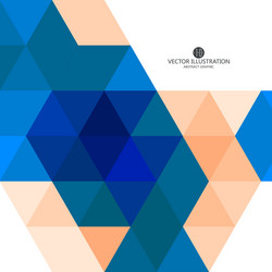 triangular composition of abstract graphics vector image