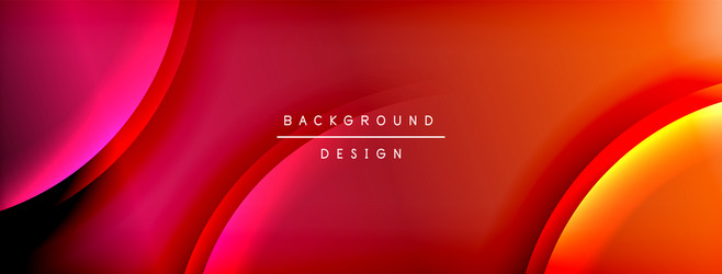 bright rainbow style color gradient with curve vector image