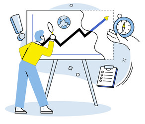 data visualization strategy formulation involves vector image