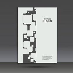 brochure design layout template in a4 vector image