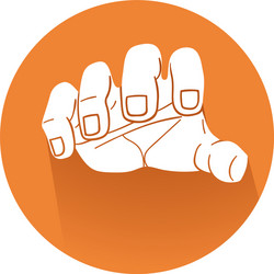 grabbing hand symbol vector