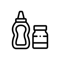 mutant icon thin linear style design isolated vector image