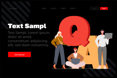 QA Software Testing Concept vector image