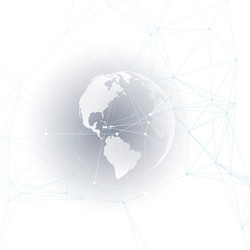 abstract futuristic network shapes high tech hud vector image