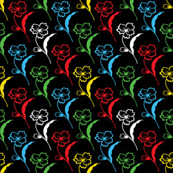 abstract patterns seamless color doodle sketch vector image
