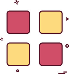 user interface buttons icon design vector image