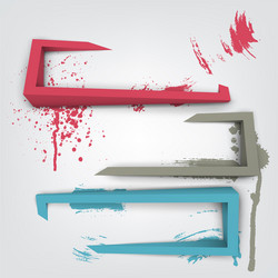 abstract frames with place for text vector image