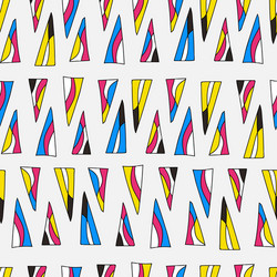 abstract triangles seamless pattern vector image