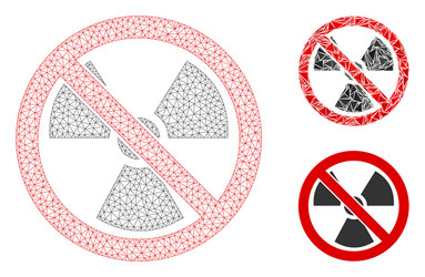 no radioactive mesh network model vector image