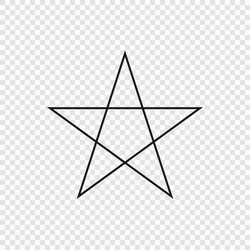 5 point classic star vector