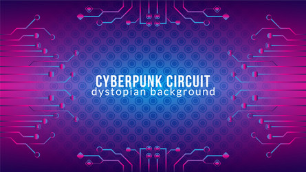 cyberpunk circuit with reptile skin pattern vector image