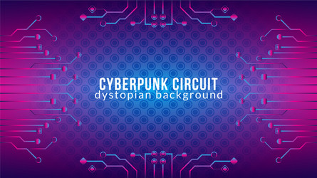 Cyberpunk circuit with reptile skin pattern vector