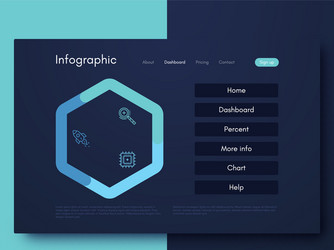 graphic infographics template for creating mobile vector image