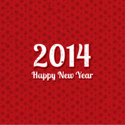 grunge text new year background on a snowflake vector image