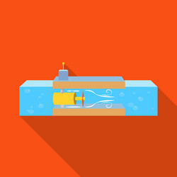 isolated object tidal and power symbol set vector image