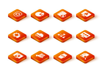 set browser with shield server data web hosting vector image