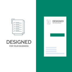 checklist to do list work task notepad grey logo vector image