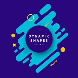 Dynamic Abstract Frames Background vector image