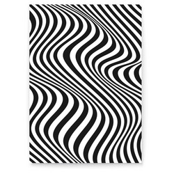 layout with wavy lines abstract twisted duotone vector